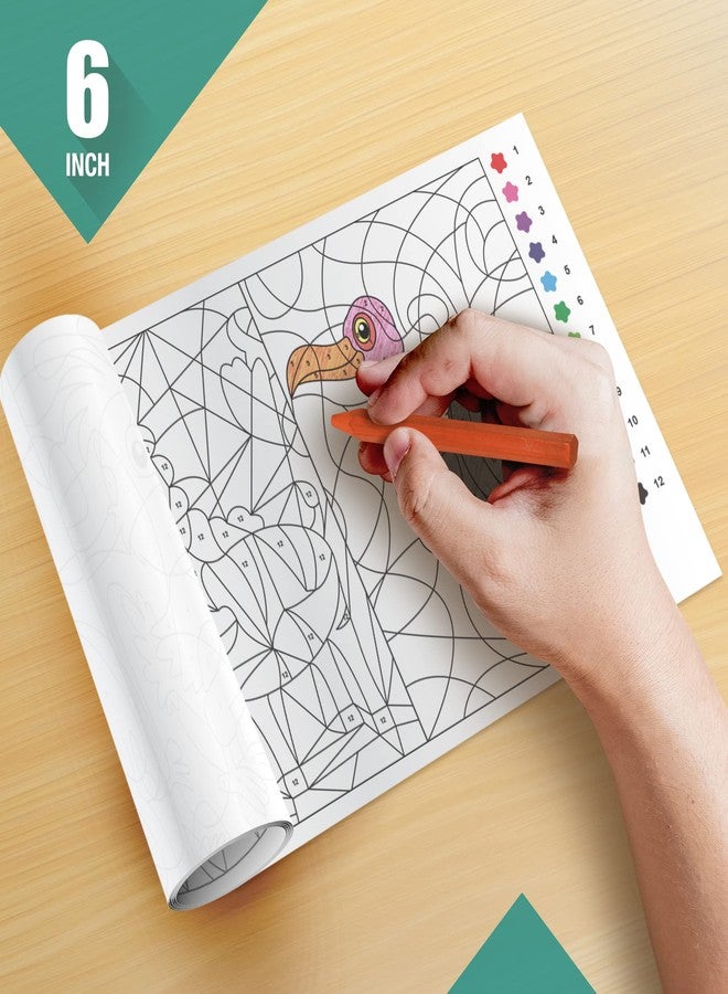 Inkmeo | Colour by Number Wall Colouring Roll | AR Enabled | Interactive Educational Innovative Activity | for Kids | Ages 5+ | Best Gift | Size (6 X 40 Inches Each) | (Pack of 6) - Image 3