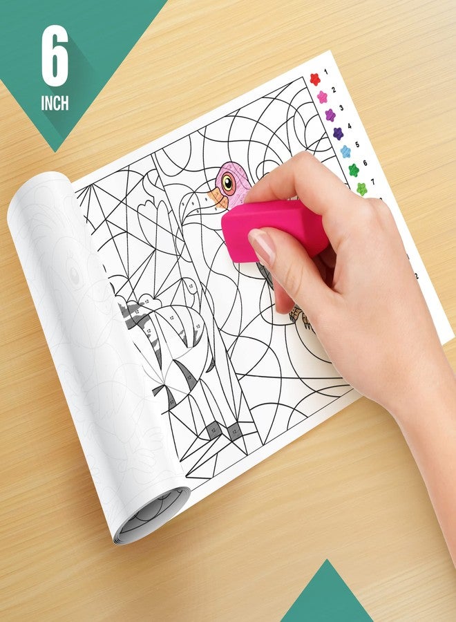Inkmeo | Colour by Number Wall Colouring Roll | AR Enabled | Interactive Educational Innovative Activity | for Kids | Ages 5+ | Best Gift | Size (6 X 40 Inches Each) | (Pack of 6) - Image 4