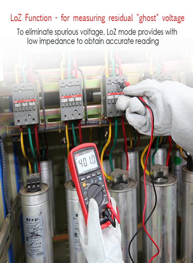 UNI-T UT139E True RMS Multimeters Multi-functional Digital Multimeter with Backlight LCD Display Measuring DC/AC Voltage DC/AC Current Duty Ratio Temperature Resistance Tester - Image 3