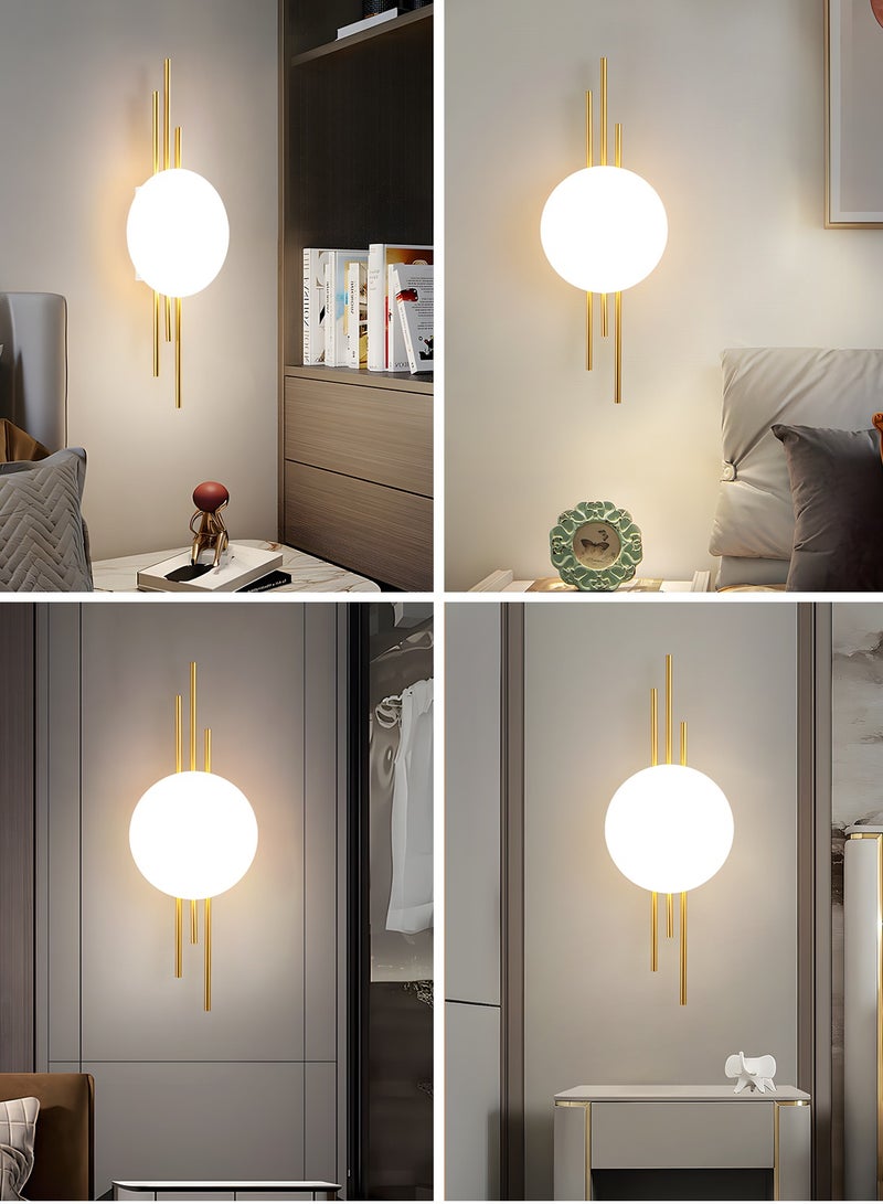 YATAI LIGHTING ضوء حائط داخلي حديث بتقنية LED للديكور المنزلي، مصباح حائط بتقنية التعتيم بثلاثة ألوان، مصباح حديث لغرفة النوم بجانب السرير، إضاءة حائط حديثة لغرفة المعيشة، القاعة، والممر - Image 2