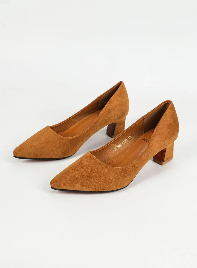 Sneak-a-Peek Sneak-a-Peek Pointed Toe Block Heel Shoes