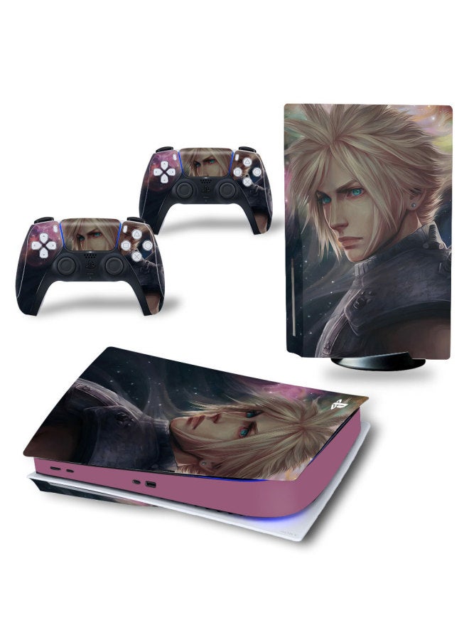 Optical Drive Version PS5 Body Sticker Game Sticker Cartoon Protective Film Body Sticker Final Fantasy 12-Color:TN—PS5Disk—8612  - Image 4