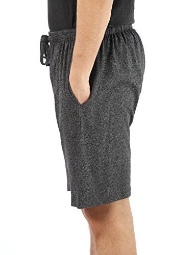 At The Buzzer Men's Pajama Shorts Sleepwear PJs 14504-BLK-XL - Image 2