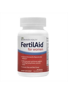 FertilAid for Women, Fertility Supplement for Women & Natural Fertility Vitamin with Vitex, Support Female Cycle Regularity & Ovulation, Comprehensive Prenatal Multivitamin with Folate, 2 Month Supply