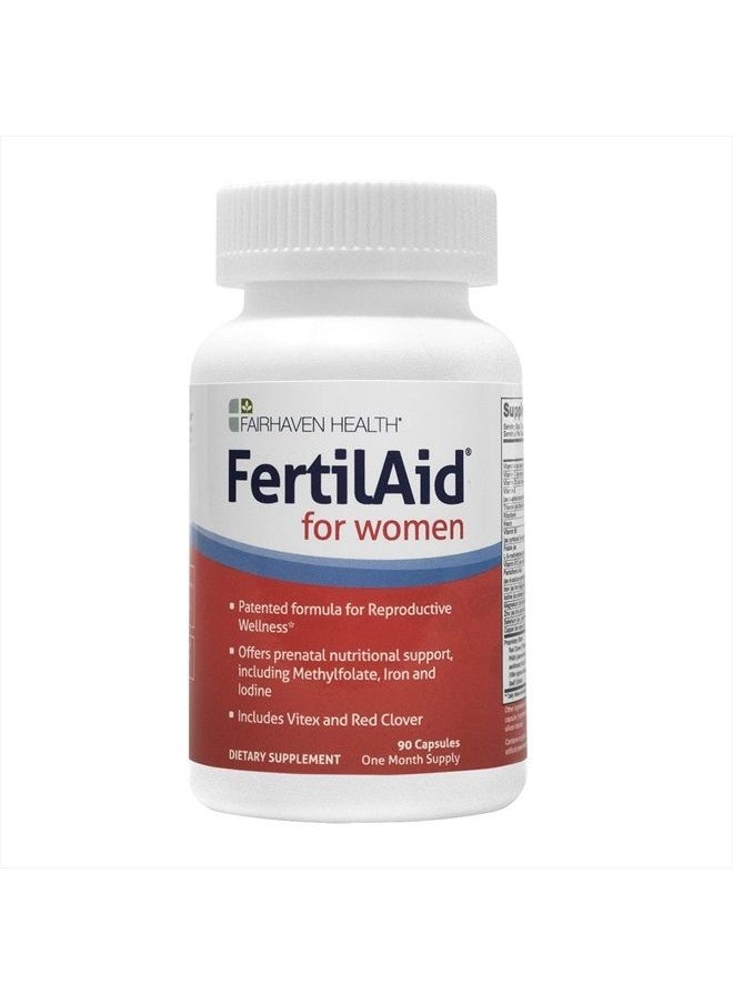 fairhaven health - FertilAid for Women, Fertility Supplement for Women & Natural Fertility Vitamin with Vitex, Support Female Cycle Regularity & Ovulation, Comprehensive Prenatal Multivitamin with Folate, 2 Month Supply - Image 1