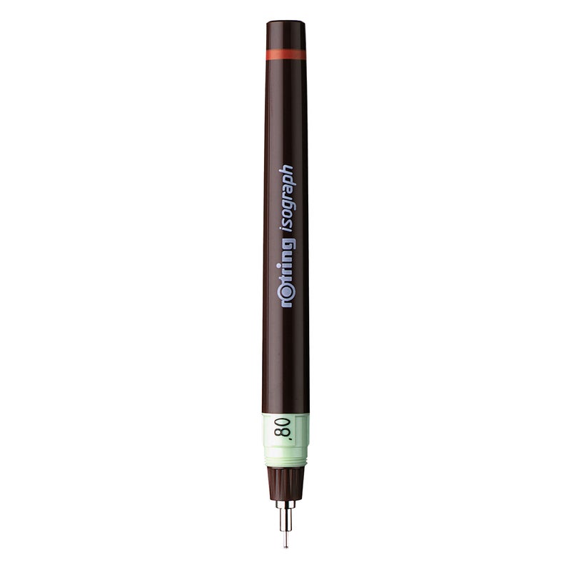 Rotring 0.8Mm Isograph Technical Pen-Gift Boxed,fine,Burgundy - Image 1