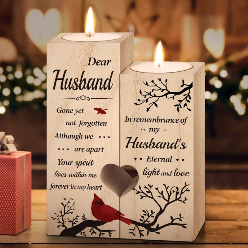 SteadStyle Memorial Gifts - Memorial Candlestick Gift for Loss of Husband - Sympathy Gifts for Loss of Husband, Bereavement Gift,in Memory of Loved One - Image 4