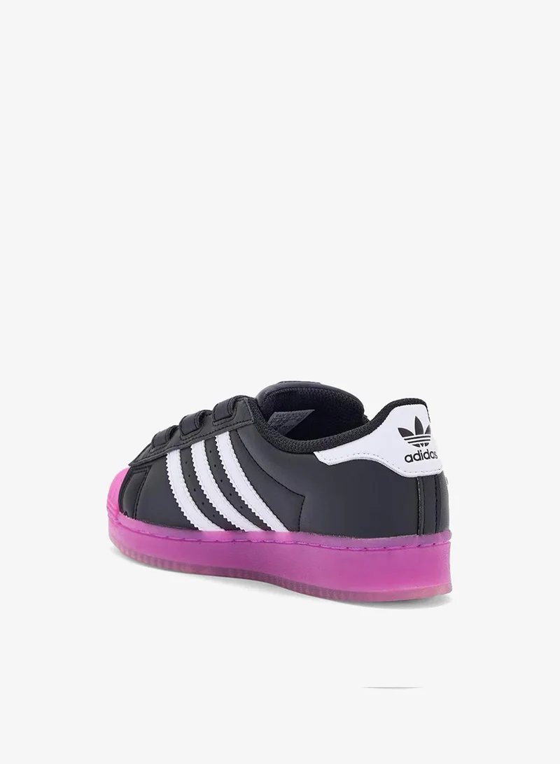 اديداس اوريجينالز أطفال سوبر ستار بإضاءة ليد