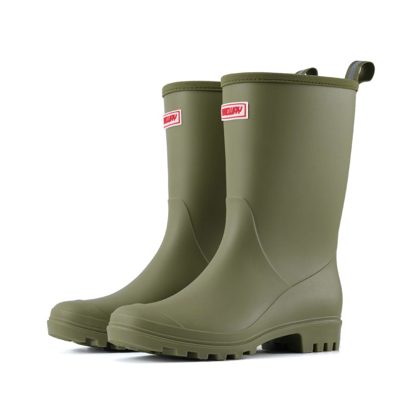 SUREWAY Women's Rubber Rain Boots, 8-Inch Matte Waterproof PVC Rubber Gardening Shoes, Comfortable & Lightweight for Outdoor Walking, Easy On/Off - Image 1