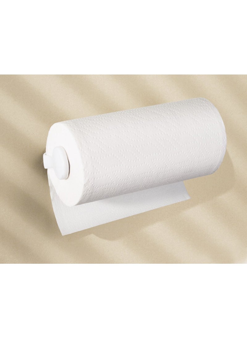 InterDesign iDesign Clarity BPA-Free Plastic Wall Mount Paper Towel Holder - 11.25"" x 2.25"" x 4.75""  White  - Image 5