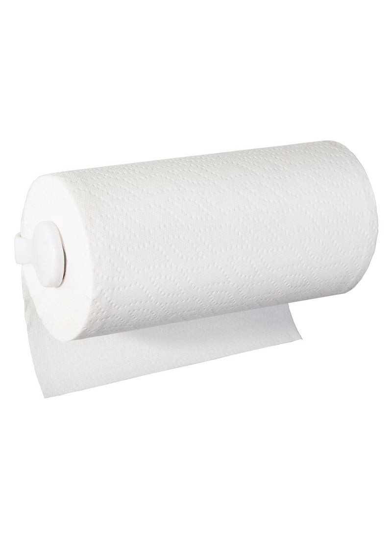 InterDesign iDesign Clarity BPA-Free Plastic Wall Mount Paper Towel Holder - 11.25"" x 2.25"" x 4.75""  White  - Image 4
