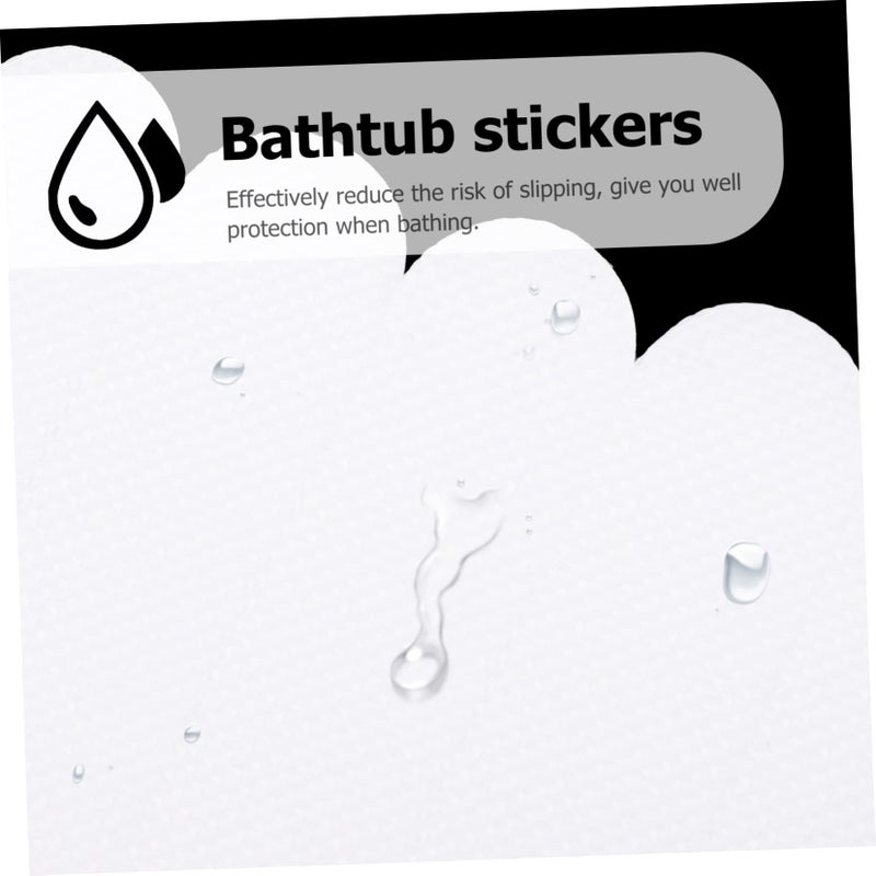 Non Slip Shower Stickers 6Pcs Transparent Peva Safety Strips For Bathtub Stairs With Scraper - Image 3