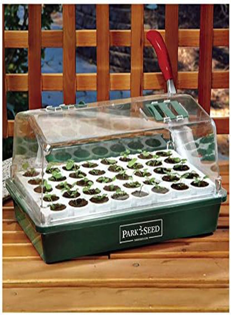 GGOOT Bio Dome Seed Starter Kit with 40 Jumbo Cell Planting Block, Base Tray, Humidity Dome & 40 Bio Sponges - Image 1