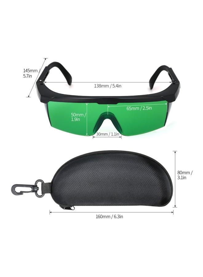 Laser Protective Eye Glasses Green/Black - Image 3