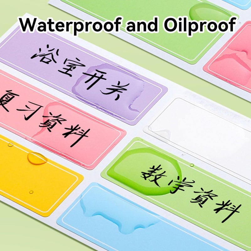 ECVV Daycare Bottle Labels Name Stickers 10 Sheets (60Pcs) Waterproof Self Adhesive Label For Baby Bottles Cups,Kids Shool Suppliers,Essential Oil Bottles,Storage Containers, 22 * 63Mm - Image 2