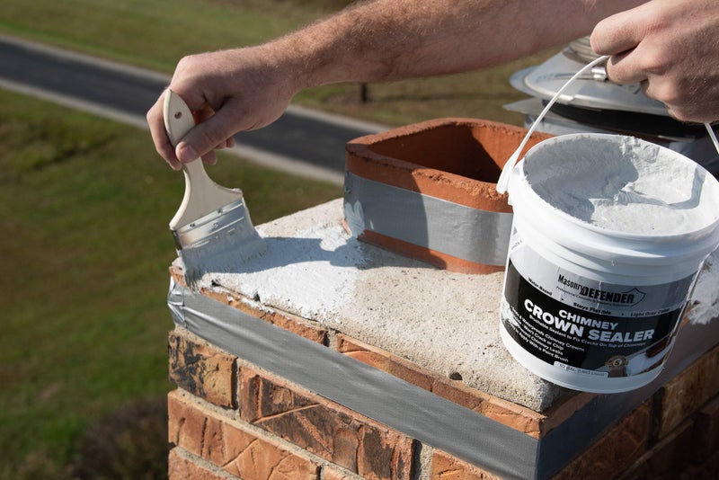 MasonryDefender Chimney Crown Sealer - Brushable Sealant Fixes Cracked Chimney Tops & Prevents Chimney Leaks - Image 2