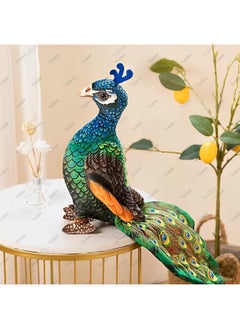 Tickles Tickles Beautiful Peafowl Peacock Zoo Bird Soft Stuffed Plush Toy for Kids Boys & Girls Birthday Gift (Size: 45 cm; Color: Multicolor)  - Image 3