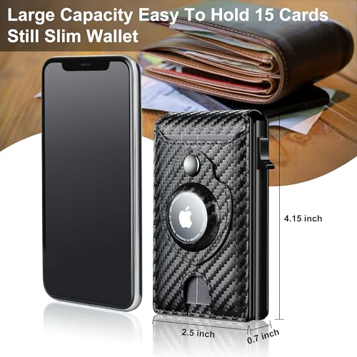 furid Apple Airtag Wallet Men: Smart Wallet with Airtag Holder - Air Tag Wallet for Men Slim Minimalist - Image 5