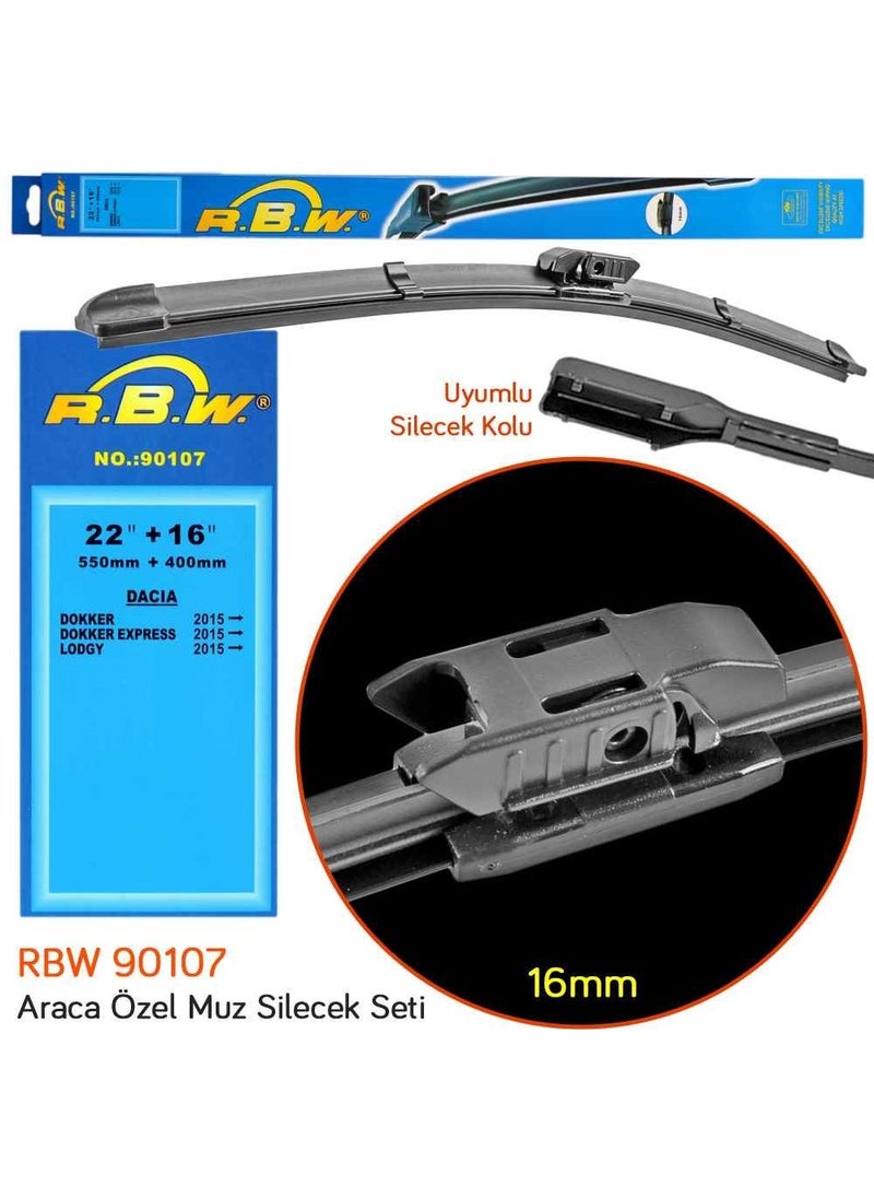 RBW 90107 Dacia Dokker Express 2015- Front Wiper Set  - Image 2
