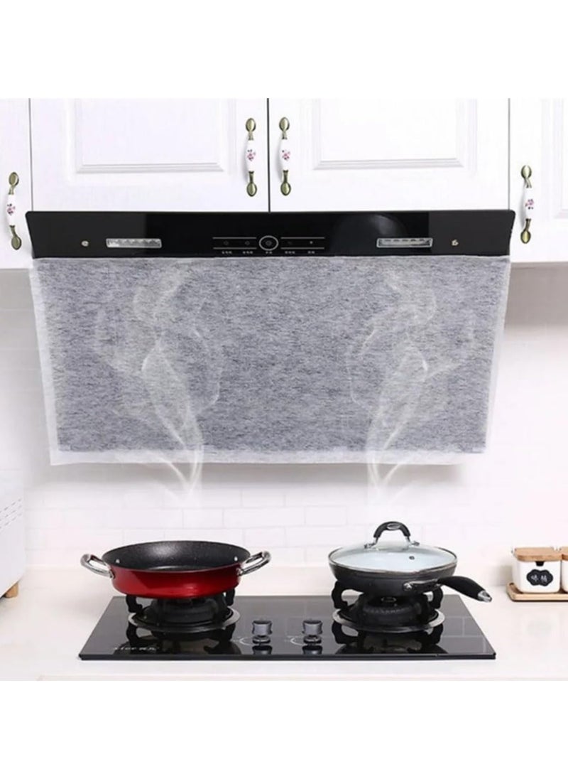 CMGTYYD Range Hood Filter Paper,5M Range Hood Universal Replacement Filter Paper Kitchen Nonwoven Anti Oil Filter with Adhesive Strips and Magnetic Block Home No-Cleaning Air Purifiers Filters Screen  - Image 2