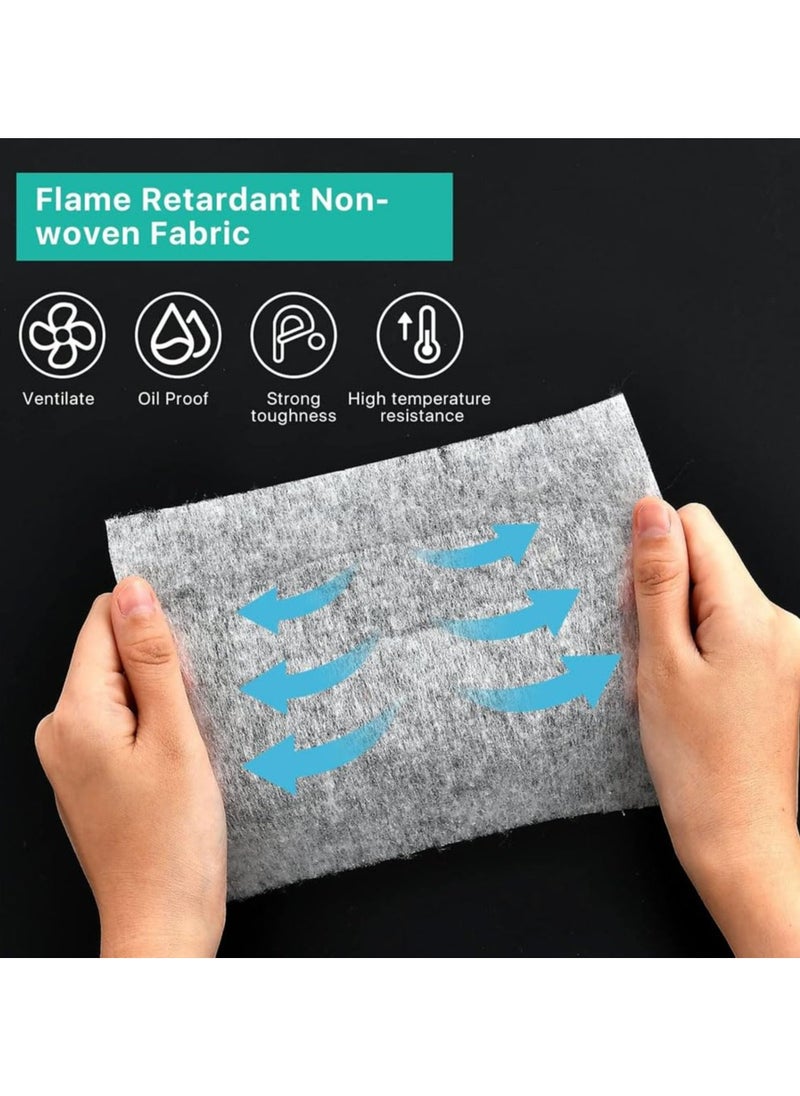 CMGTYYD Range Hood Filter Paper,5M Range Hood Universal Replacement Filter Paper Kitchen Nonwoven Anti Oil Filter with Adhesive Strips and Magnetic Block Home No-Cleaning Air Purifiers Filters Screen  - Image 4