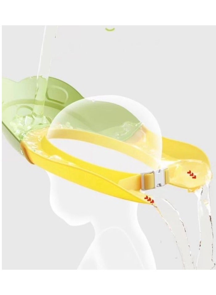 فول جوي قبعة استحمام للأطفال  لحماية العين والأذن مع شريط مرن قابل للتعديل للأطفال الرضع - Image 3