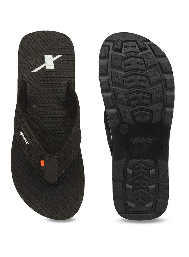 Sparx Men's Flip Flop (Black, White, SFG-549, 8 UK) - Image 1