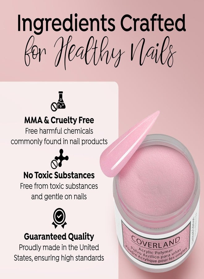 Tones Coverland Acrylic Nail Powder "Pink Sorbet" - Limited Edition Acrylic Powder for Nail Design, Sculpting, and Masking Nail Bed Imperfections - (1.5 Oz) - Image 2