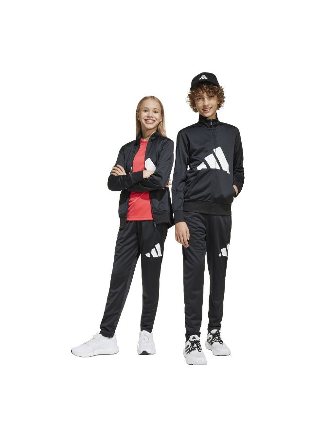 Adidas J Bl Tr Ts 205 Black Training Suits For Junior 7-8Y - Image 4