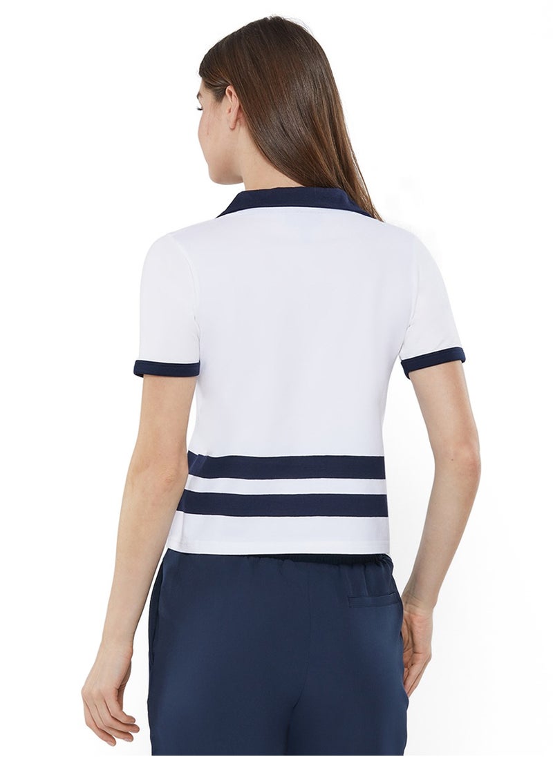 NAUTICA - Contrast Striped Regular Fit Cotton Blend Polo Shirt - Image 1