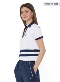 NAUTICA Contrast Striped Regular Fit Cotton Blend Polo Shirt  - Image 2