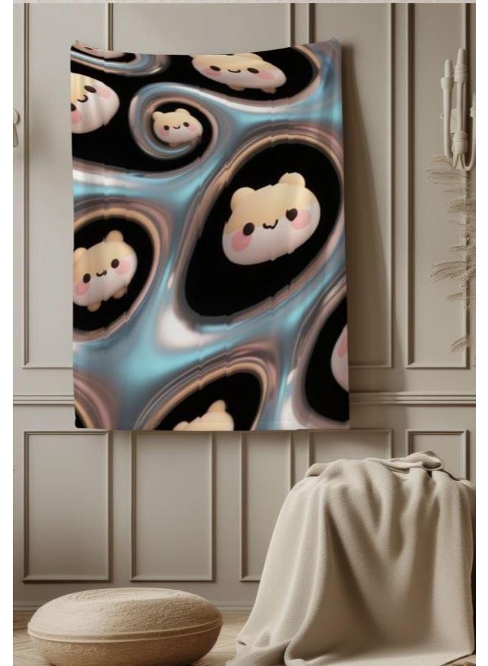 general Baby and children's cartoon flannel thin blanket (warm and comfortable, suitable for sleep, game use) 70cm*100cm - Image 2