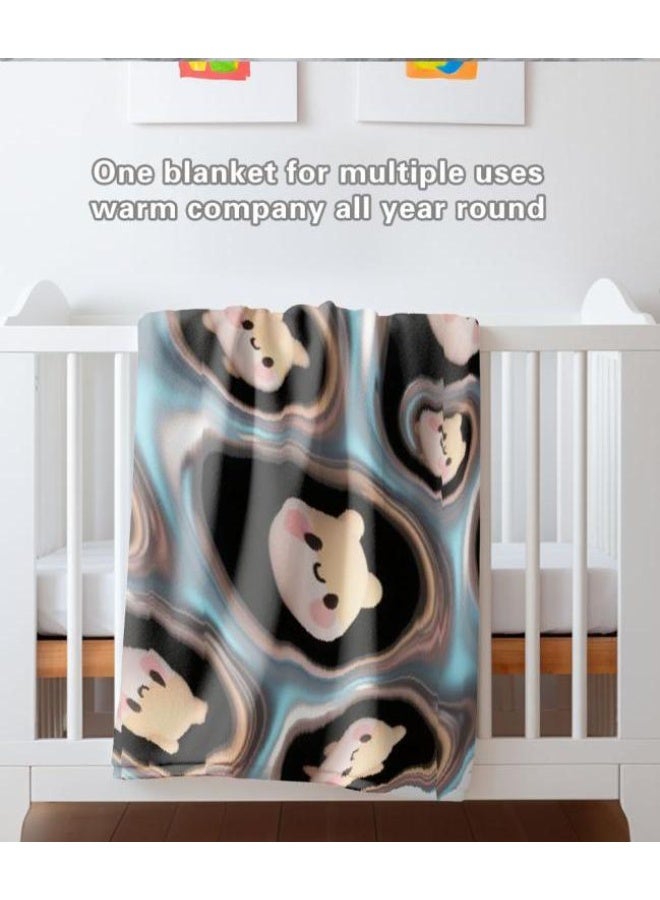 general Baby and children's cartoon flannel thin blanket (warm and comfortable, suitable for sleep, game use) 70cm*100cm - Image 5