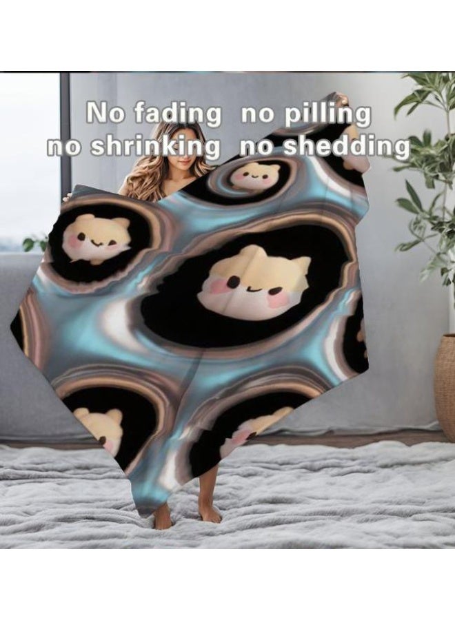 general Baby and children's cartoon flannel thin blanket (warm and comfortable, suitable for sleep, game use) 70cm*100cm - Image 1