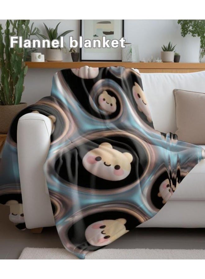 general Baby and children's cartoon flannel thin blanket (warm and comfortable, suitable for sleep, game use) 70cm*100cm - Image 3