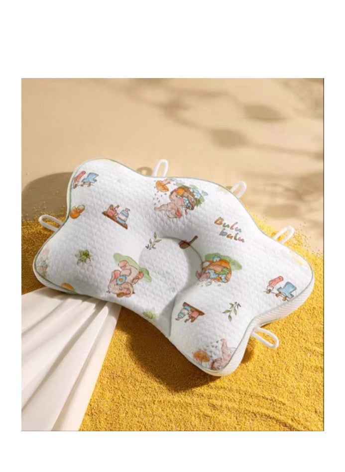 Moore Rabbit 7A Antibacterial Maternal and Child Grade Shaped Pillow Round Head Shaped Pillow for Babies and Infants  - Image 2