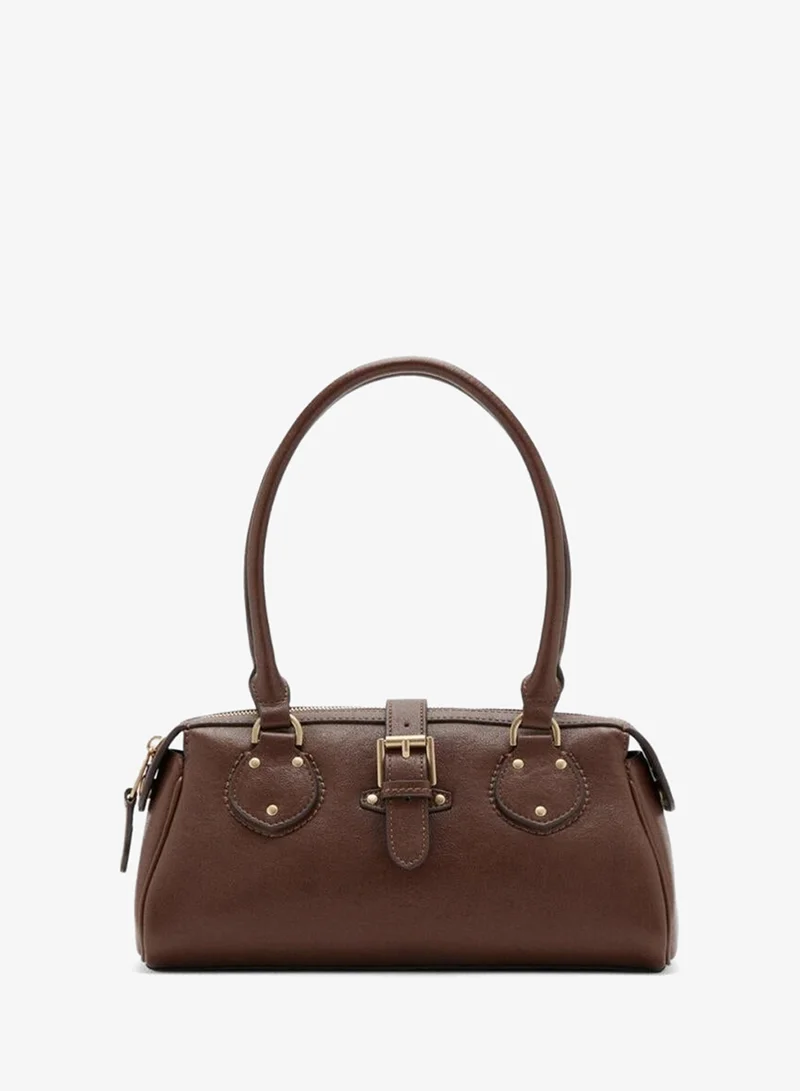 Mango Shoulder Bag With Buckle