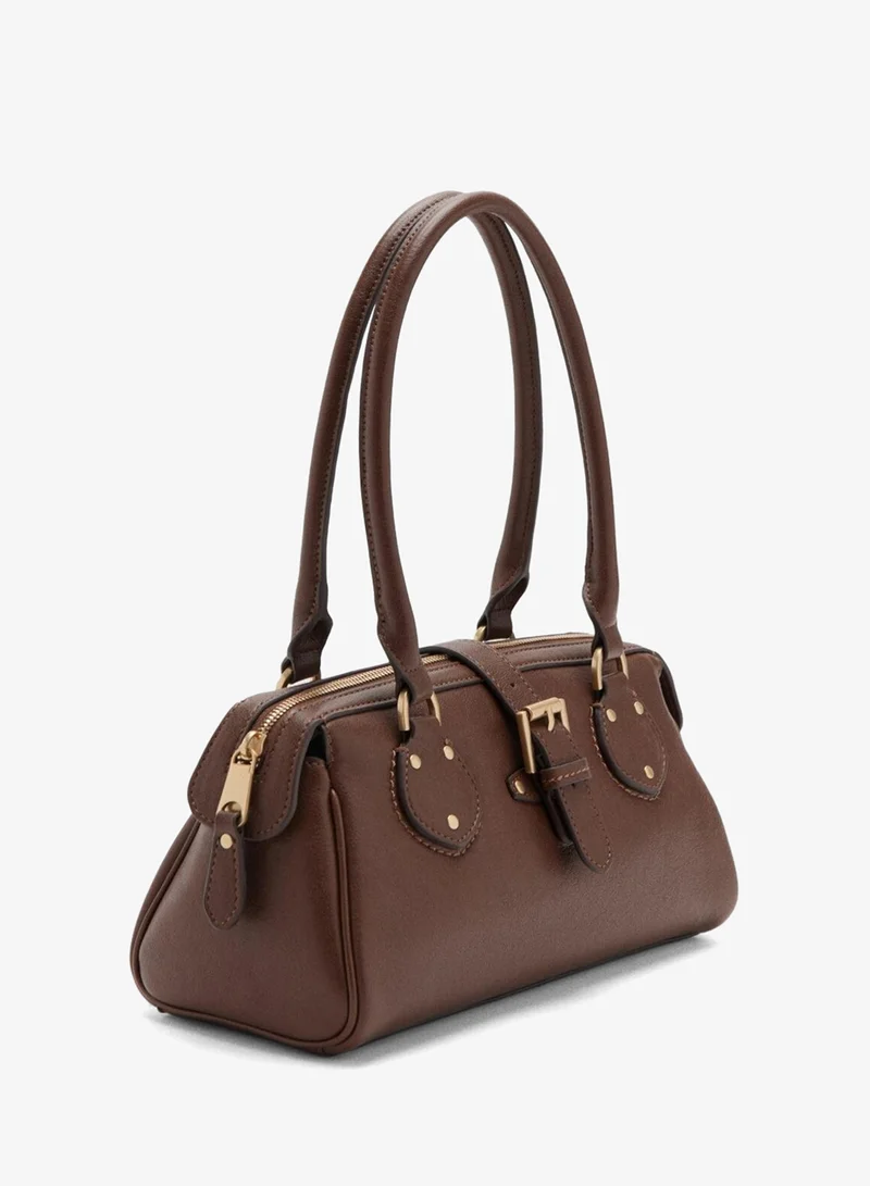 Mango Shoulder Bag With Buckle
