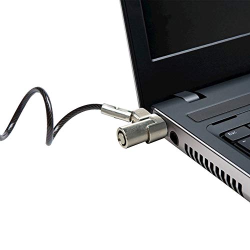 CTA Digital Steel Security Lock – CTA Looped Steel Security Cable Lock with Standard Kensington Lock and Key for Laptops (LT-SC) - Image 4