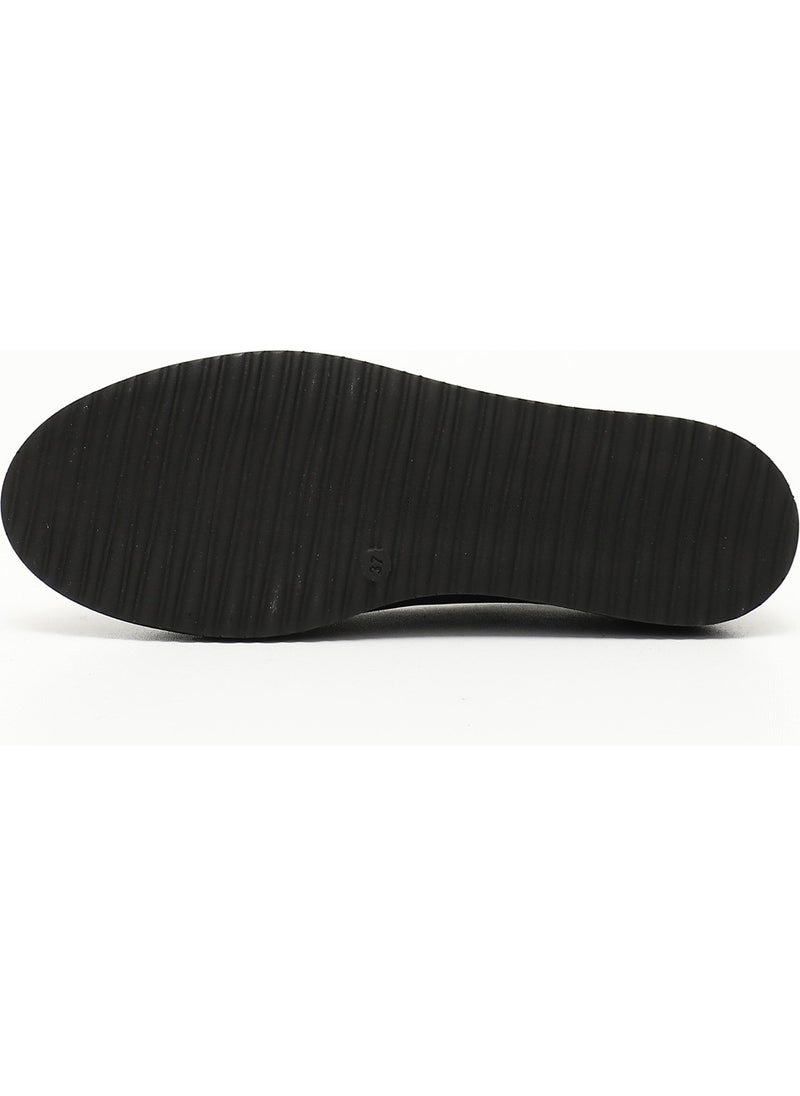 Gönderi(r) Gön Genuine Leather Round Toe Wedge Sole Tassel Women's Casual Shoes 24142  - Image 5
