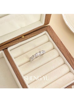Retro Minimalist Satin Stackable Chic Ring D ring