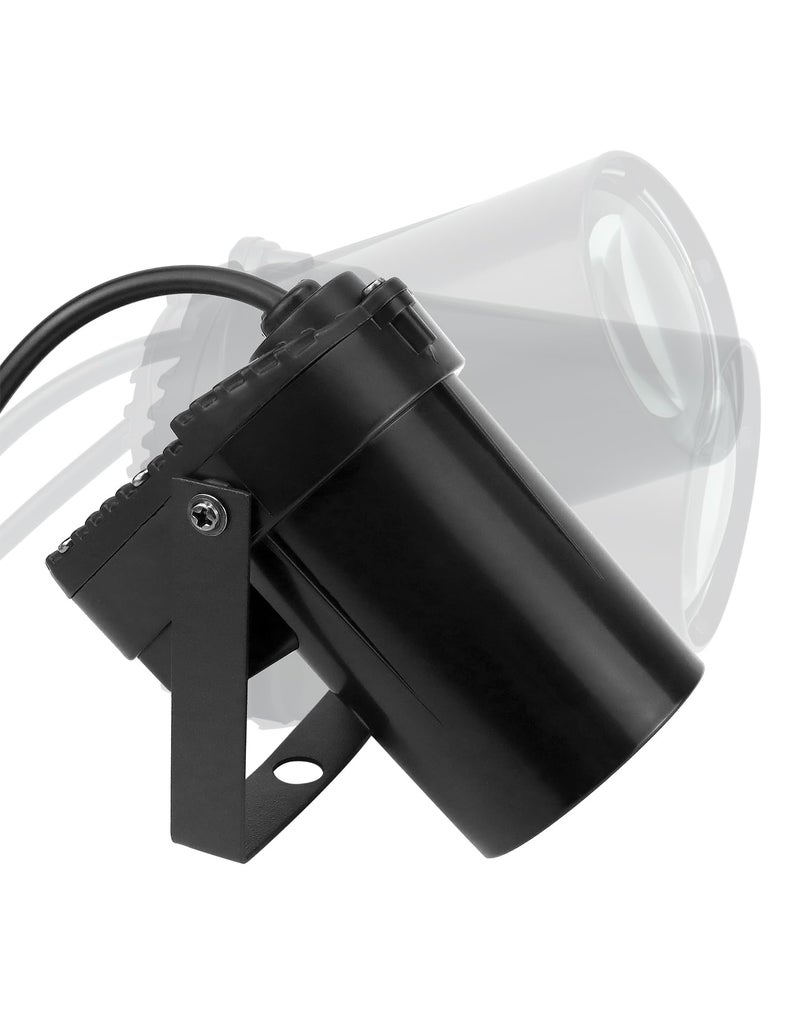 QWORK QWORK White LED Beam Pinspot Light, 2 Pack 3W LED Beam Spotlight with Lens, DJ Mirror Ball Lighting  - Image 3