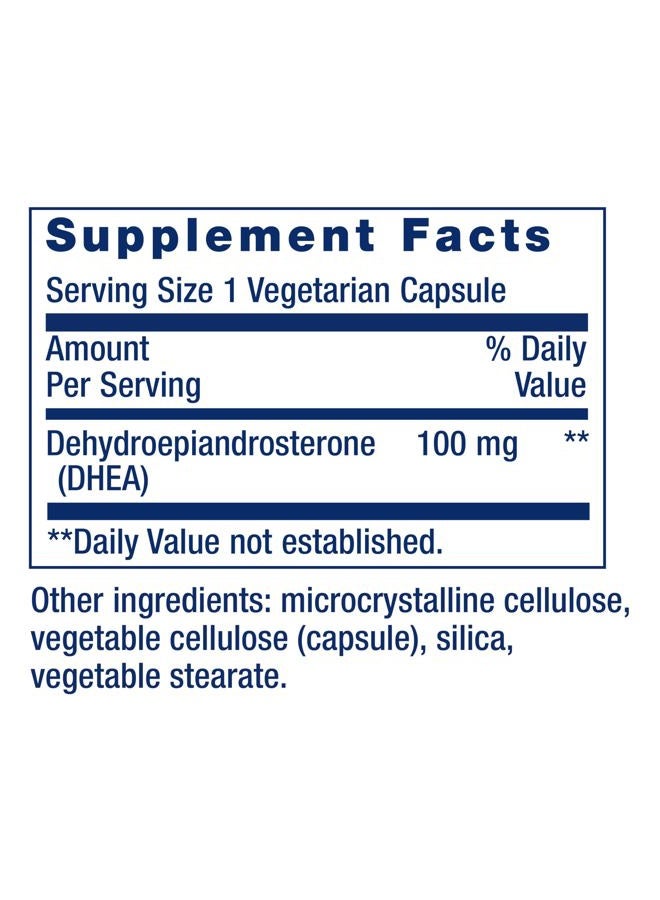 Life Extension DHEA - For Hormone Balance, Immune Support, Bone & Cardiovascular Health and Anti-Aging and Mood Support - 60 Vegetarian Capsules - Image 2