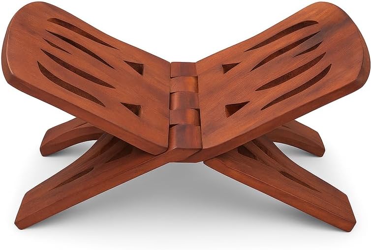 FITTO حامل قرآن خشبي فيتو، حامل كتب قابل للطي للقرآن، عرض كتاب الصلاة الإسلامية - Image 1