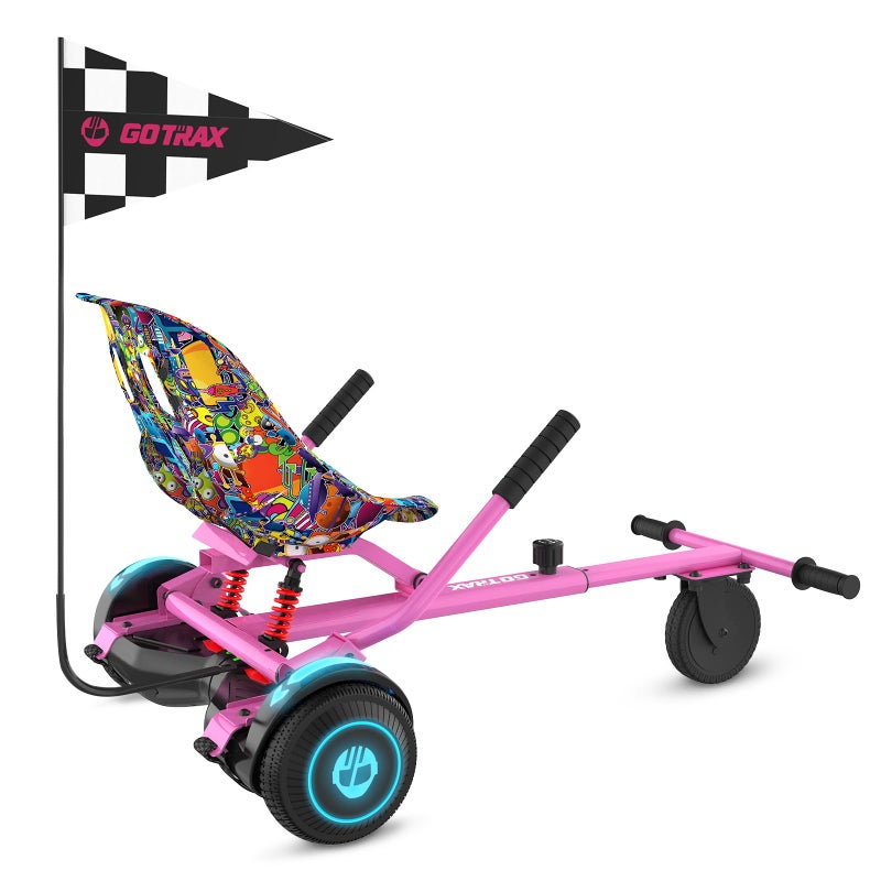 Gotrax Hoverboard Attachment with Rear Shock Absorption, Hoverboard Go Kart(PIN) - Image 1