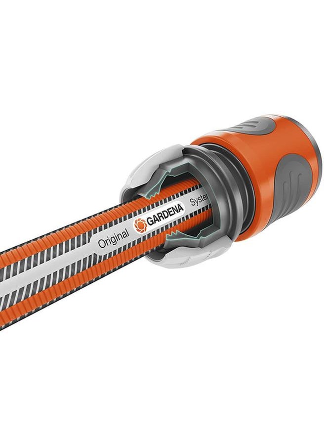 GARDENA - Super Flex Garden Hose Grey and Orange 30m x 1/2inch - Image 1