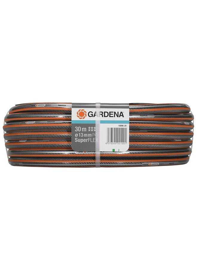 GARDENA - Super Flex Garden Hose Grey and Orange 30m x 1/2inch - Image 1
