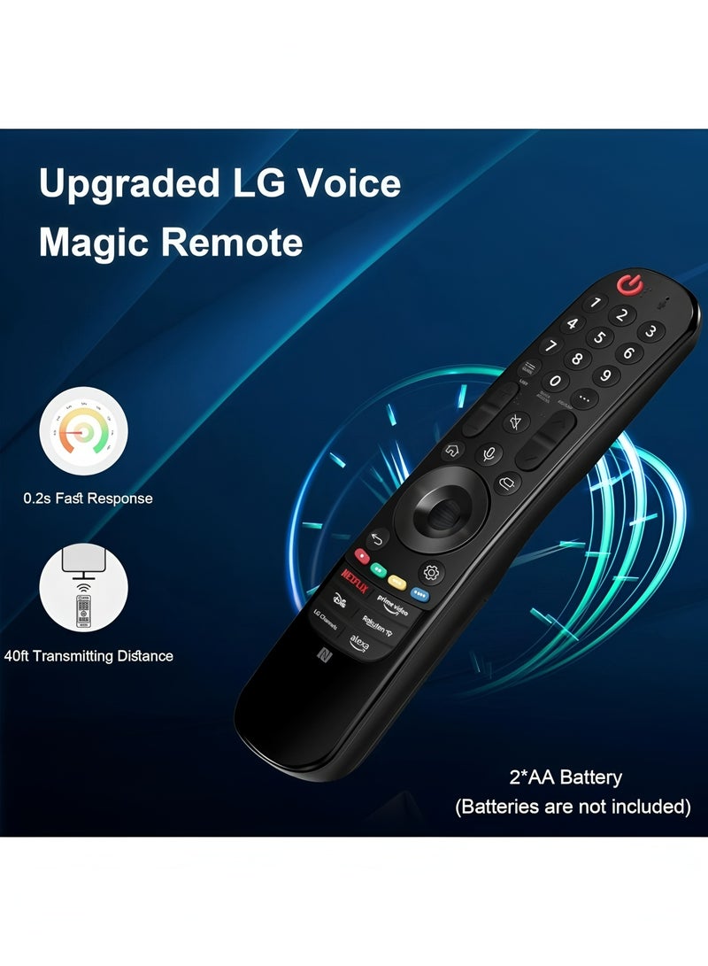 Flyview MR23 Replacement Magic Remote Control for LG-TV-Remote Compatible for All LG with Voice Function Smart OLED QNED UHD 4K 8K TVs - Image 2