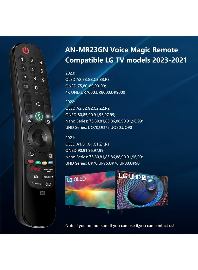 Flyview MR23 Replacement Magic Remote Control for LG-TV-Remote Compatible for All LG with Voice Function Smart OLED QNED UHD 4K 8K TVs - Image 3