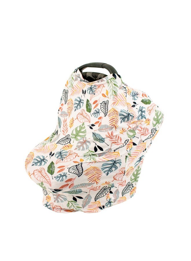Bebe au Lait Bebe au Lait 5-in-1 Multi-Use Cover: Nursing Covers for Breastfeeding, Infinity Scarf, Nursing Shawl, Car Seat Cover, Shopping Cart Cover, Carrier Cover, Privacy Nursing Cover - Tropicana - Image 1